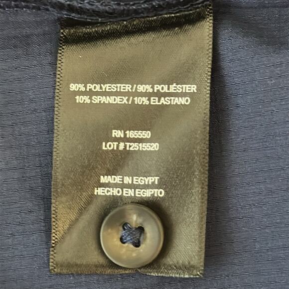 NWT 32 Degrees Cool Men's Dark Blue Casual Button Down Shirt - Picture 7 of 7